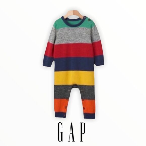 GAP Knitted Striped One Piece - Picture 1 of 8